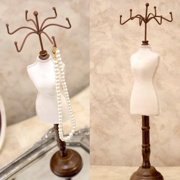 クラシカル トルソー プチトルソー アクセサリースタンド ミニトルソー アクセサリーホルダー ジュエリーホルダー アクセサリー掛け ネックレス掛け アイボリー |  | 01