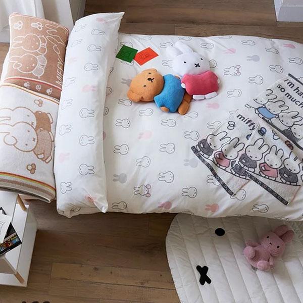 ミッフィー のびのび ピローケース 西川 リバーシブル キッズ用 枕カバー 西川株式会社 子供用 ジュニア枕 取り換え簡単 送料無料 | 西川 | 03