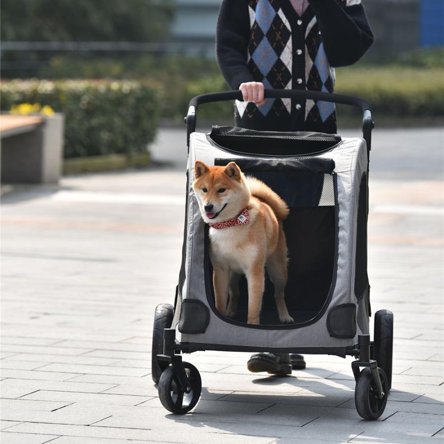 新作 人気 ペットカート 大型犬 折りたたみ 耐荷重50kg 軽量 飛び出し