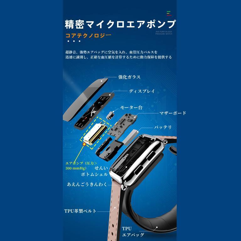 匿名配送 スマートウォッチ 日本製センサー 1.65インチ大画面 エアバッグ付く血圧計 体温 血中酸素SpO2 心拍数 健康管理 着信通知 呼吸率 運動モード 2023年 【R1940162995】(12253円)