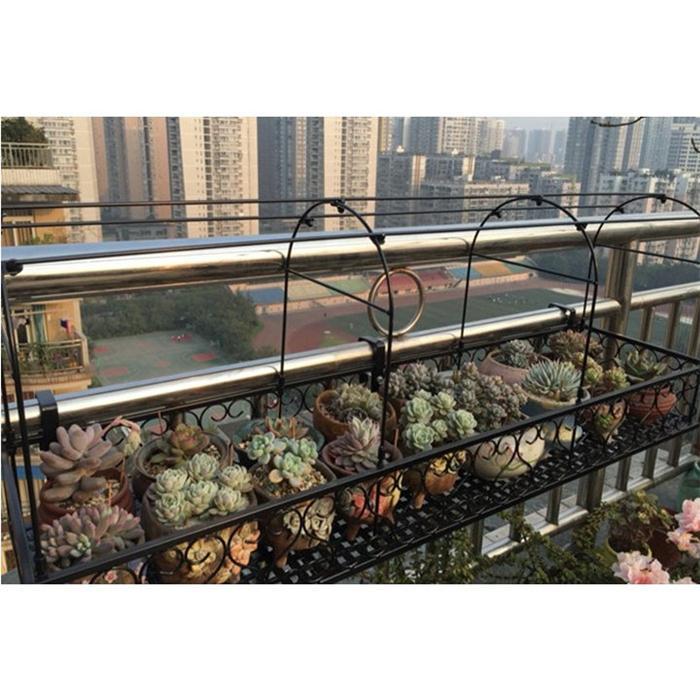 フラワースタンド プランタースタンド 吊り下げ式 ベランダガーデン アイアンアート 鉄 鉢棚 プランター台 プランター棚 防雨シート付属 鉢植え フラワースタンド プランタースタンド