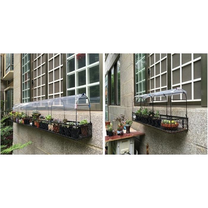 フラワースタンド プランタースタンド 吊り下げ式 ベランダガーデン アイアンアート 鉄 鉢棚 プランター台 プランター棚 防雨シート付属 鉢植え フラワースタンド プランタースタンド