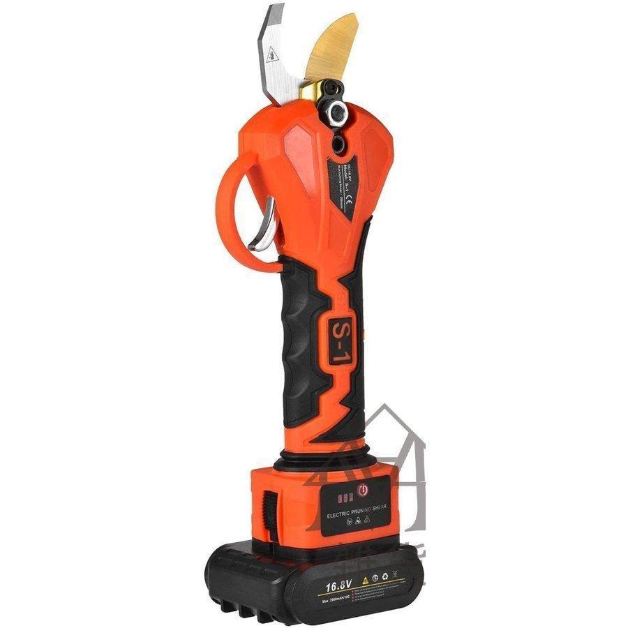 【訳あり・新品】 充電式電動ハサミ 剪定ばさみ 2個バッテリー付き 切断直径28mm プロ庭木/枝切り/果樹用 庭木/枝切り/剪定鋏 園芸用剪定用具 【VQL6864830177】(24969円)