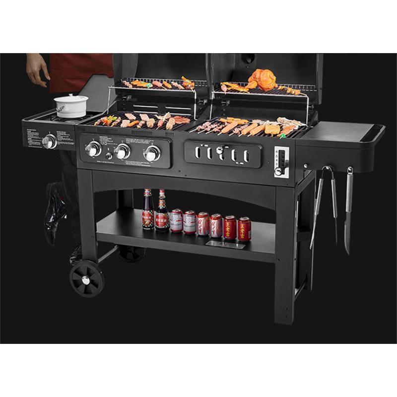 新春セール 中型BBQ炭火焼きガスグリル 家族3人?8人ぐらい最適 楽しいバーベキューガスグリル 【MYK4272929017】(155417円)