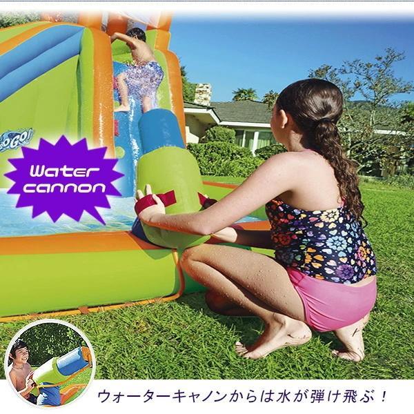 [大特価] ベストウェイ H2OGO! ターボ スプラッシュ ウォーター ゾーン ウォーターパーク すべり台 水遊び プール ビニールプール 子供用 家庭用 大型プール エアー遊具 【IQ1517326746】(55189円)