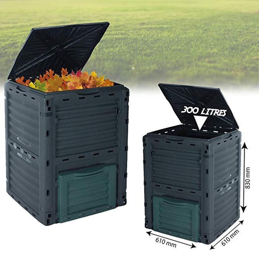 300L ガーデンコンポスト、PPキッチン廃棄物ワームコンポストボックスDIYコンポスト、生ごみ 処理 堆肥枠 土壌改良材発酵 植物樹皮腐葉バーク堆肥処理容器 自家 300L ガーデンコンポスト PPキッチン廃棄物ワームコンポストボックスDIYコンポスト 生ごみ 処理 堆肥枠 土壌改良材発酵 植物樹皮腐葉バーク堆肥処理容器 自家