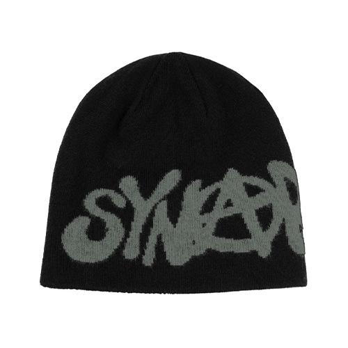 SYNA WORLD REVERSIBLE SYNARCHY BEANIE 【BLACK x GREY】シナワールド