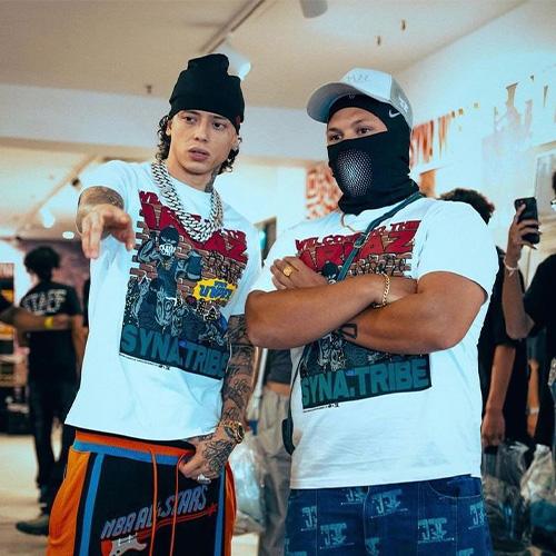 SYNA WORLD OG SKULL CAP 【BLACK x BLUE】 シナワールド スカル