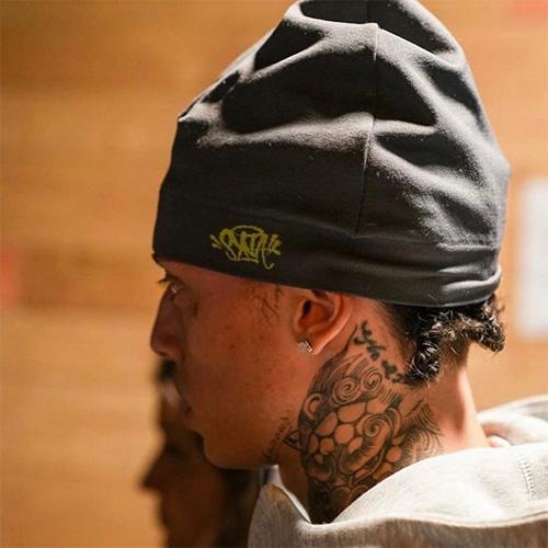 syna world スカルキャップ ビーニー SYNA WORLD OG SKULL CAP 【BLACK x RED】 シナワールド スカル