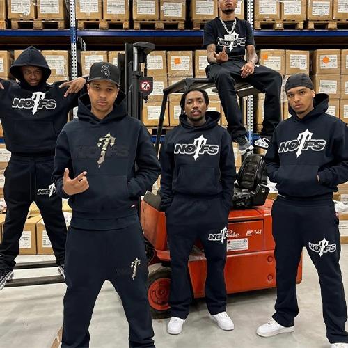 ノストラダムス　スエット NOFS X TRAPSTAR COLLABO TRACKSUIT PANTS 【BLACK】 コラボ
