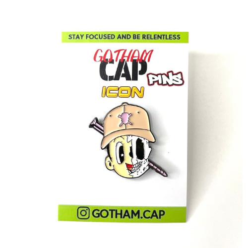 【メール便対応】Exclusive Custom "Cap star boy Screw Scull" Pins | 