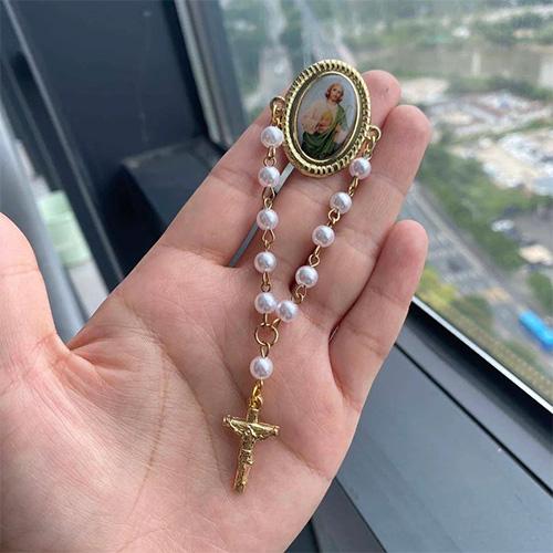 【メール便対応】San Judas St Jude Rosary Chain Pins |  | 04