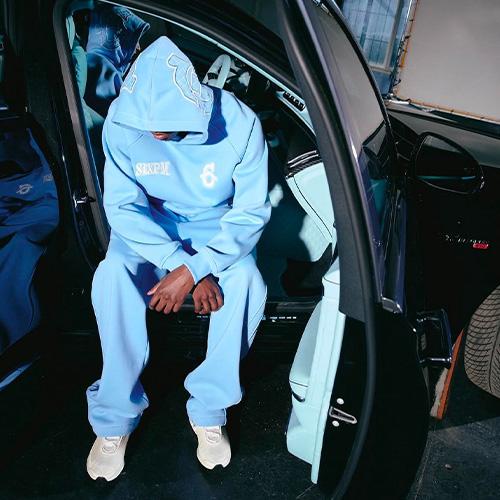 6PM X TRUE RELIGION ICONS HOODIE + OPEN LEG JOGGER セットアップ