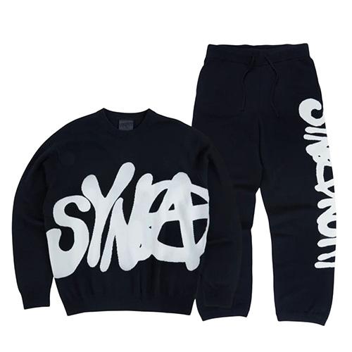 SYNA WORLD SYNARCHY CASHMERE SWEATER + JOGGER【BLACK】 セーター ＋
