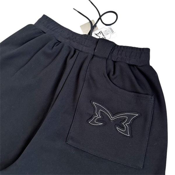 MERTRA SPLIT PANEL SHORTS 【BLACK】 : AndromedaBeast - 通販