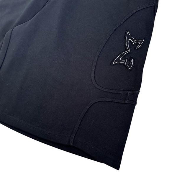 MERTRA SPLIT PANEL SHORTS 【BLACK】 : AndromedaBeast - 通販