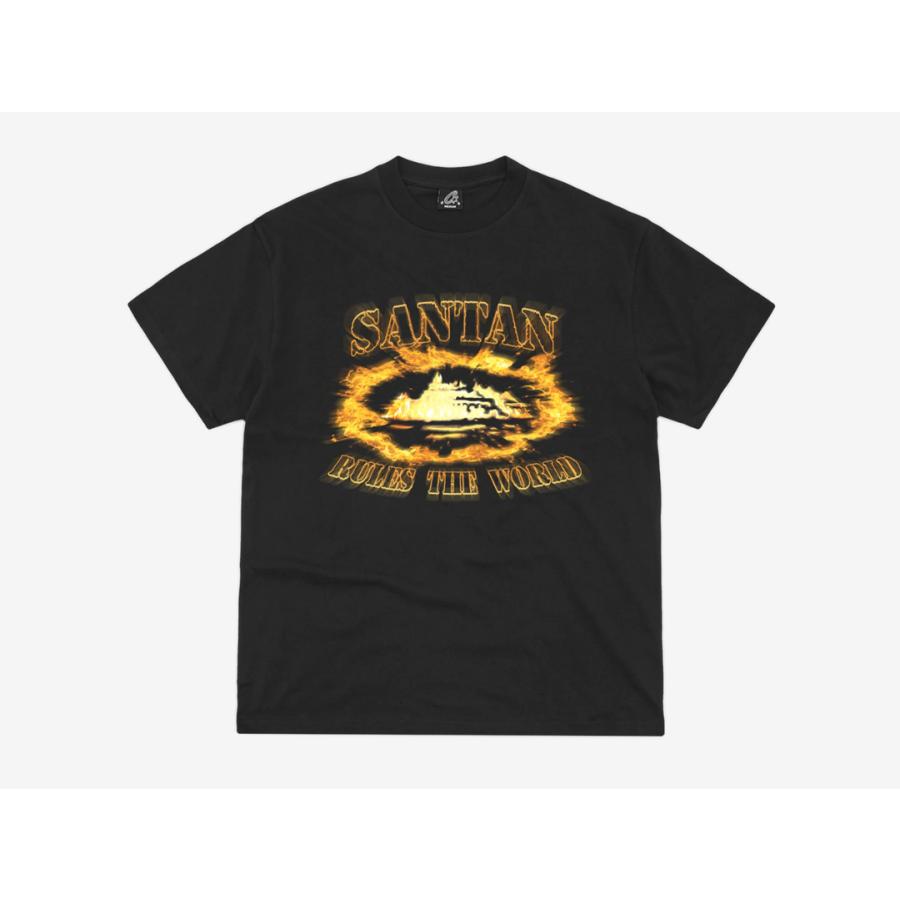 CORTEIZ SANTAN ALCATRAZ TEE 【BLACK / ORANGE】 : AndromedaBeast