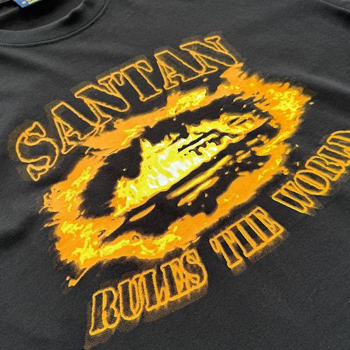 CORTEIZ SANTAN ALCATRAZ TEE 【BLACK / ORANGE】 : AndromedaBeast