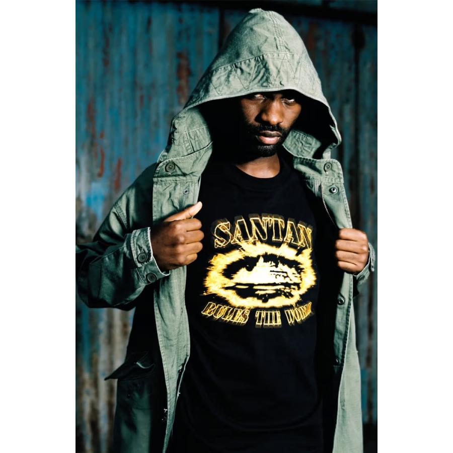 CORTEIZ SANTAN ALCATRAZ TEE 【BLACK / ORANGE】 : AndromedaBeast