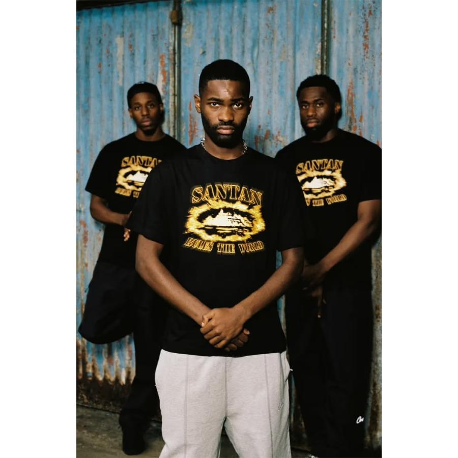 CORTEIZ SANTAN ALCATRAZ TEE Tシャツ【BLACK / ORANGE FLAME