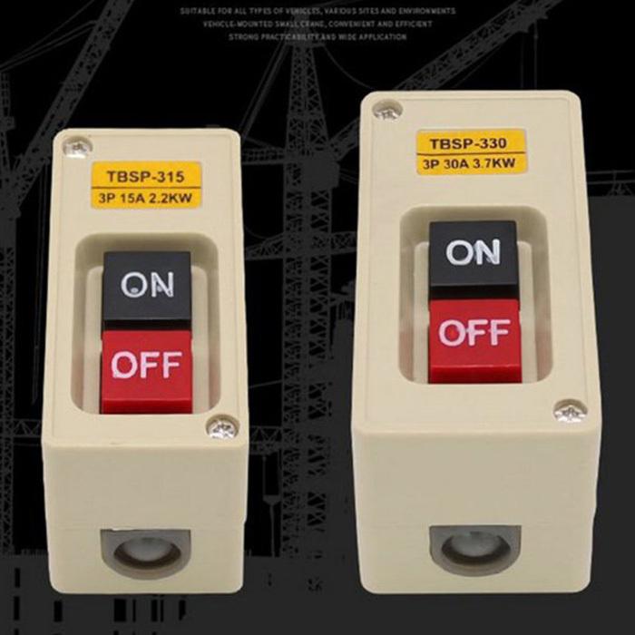 TBSP-330 3相3.7Kw 30A電源プッシュボタンスイッチステーションオン