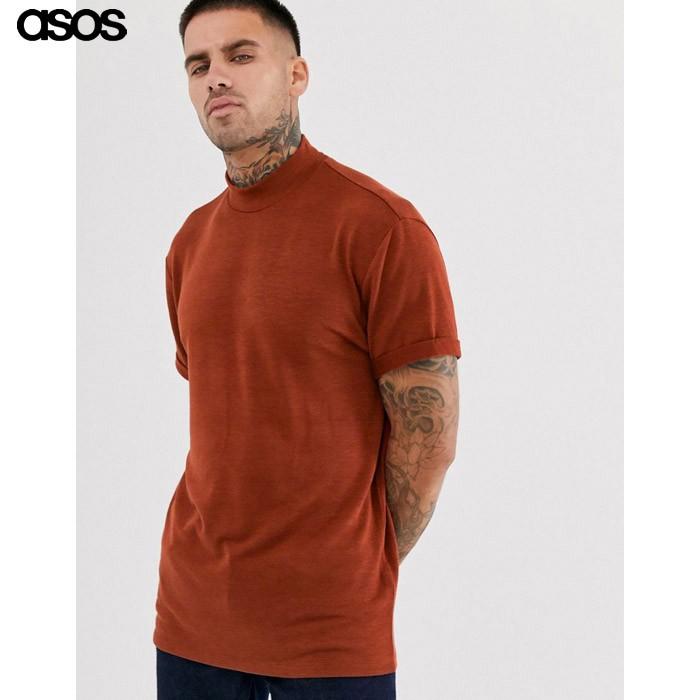 エイソス メンズ バーンヘナ 半袖 Tシャツ 無地t リラックス