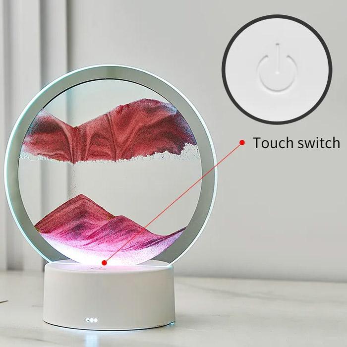 インテリア サンドアート サンドピクチャー LEDライト 砂絵 7色ライト