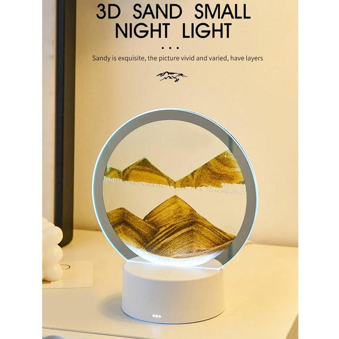 カラーサンドアート/光る砂/ファンタジー インテリア サンドアート サンドピクチャー LEDライト 砂絵 7色