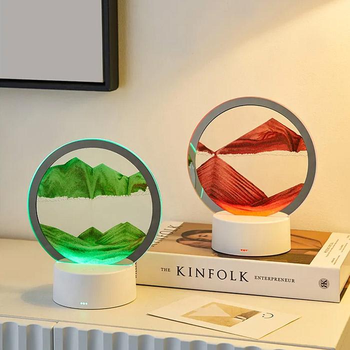 インテリア サンドアート サンドピクチャー LEDライト 砂絵 7色ライト