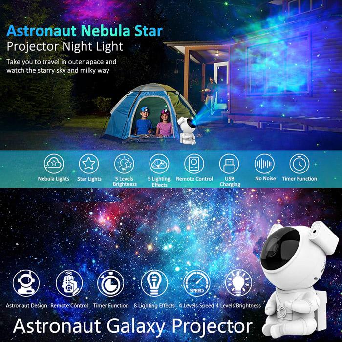 プラネタリウム プロジェクター 子供 家庭用 家 ライト おもちゃ リモコン かわいい 宇宙飛行士 プレゼント スター 投影ランプ クリスマス