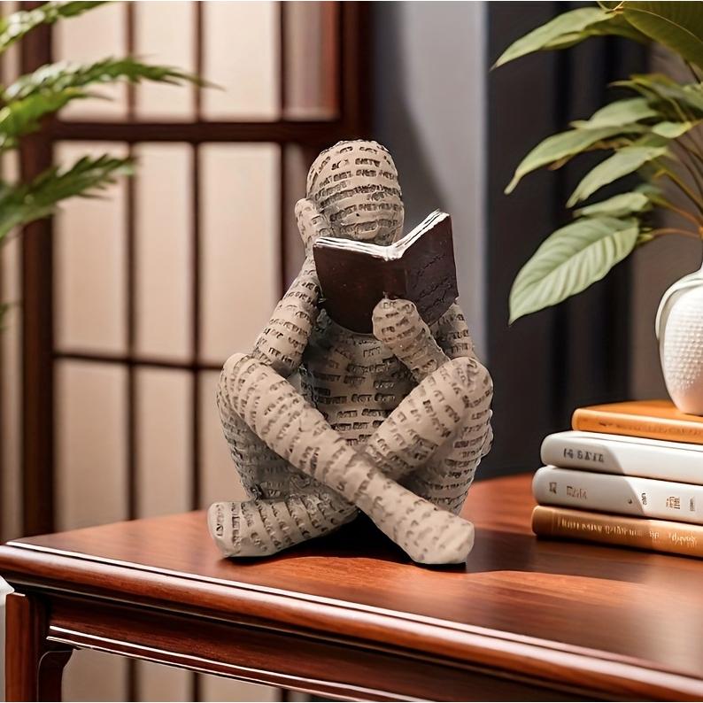 読書する人 本好き アート 置物 インテリア 小物 ガーデニング
