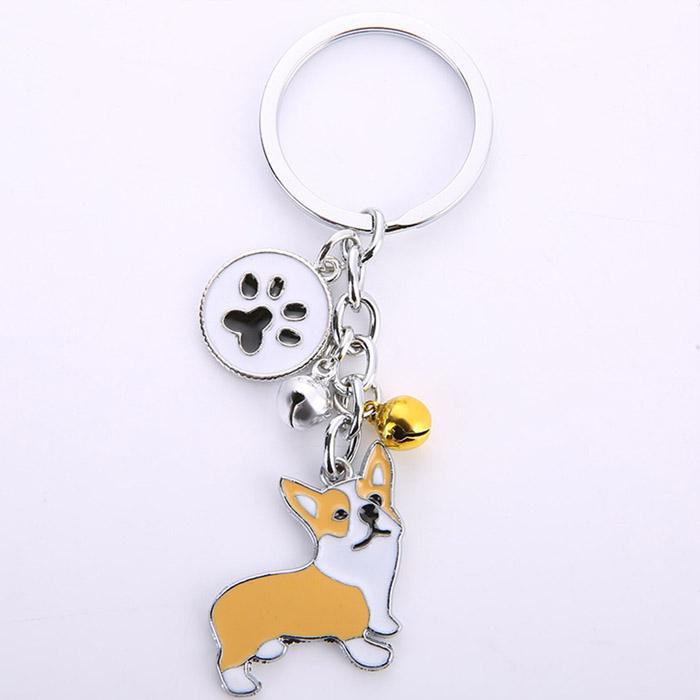 キーホルダー 犬 ドッグ 柴犬 イヌ 動物 キーチェーン キーリング