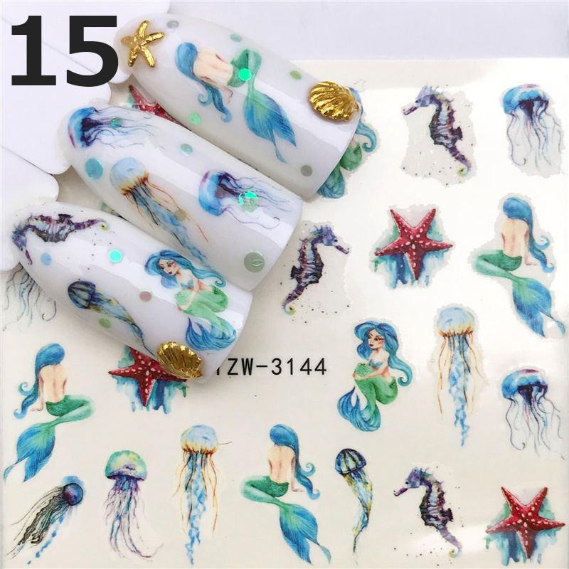 ネイルシール 水転写 8枚セット ランダム : BELL-HOUSE - 通販 - Yahoo