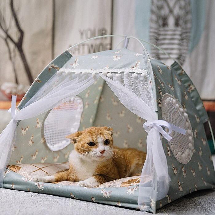 ペット用ベッド ペット用テント テントハウス 犬用品 ワンちゃん 猫 寝具 ネコ 犬 キャットハウス ドッグハウス おもちゃ猫用品 通気性抜群 選べる6デザイン｜usj-mens｜08