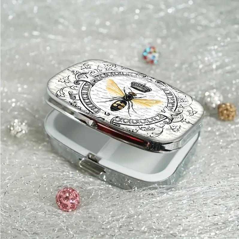 ピルケース 蜂 ヴィンテージ 可愛い ピルボックス 携帯 アクセサリー