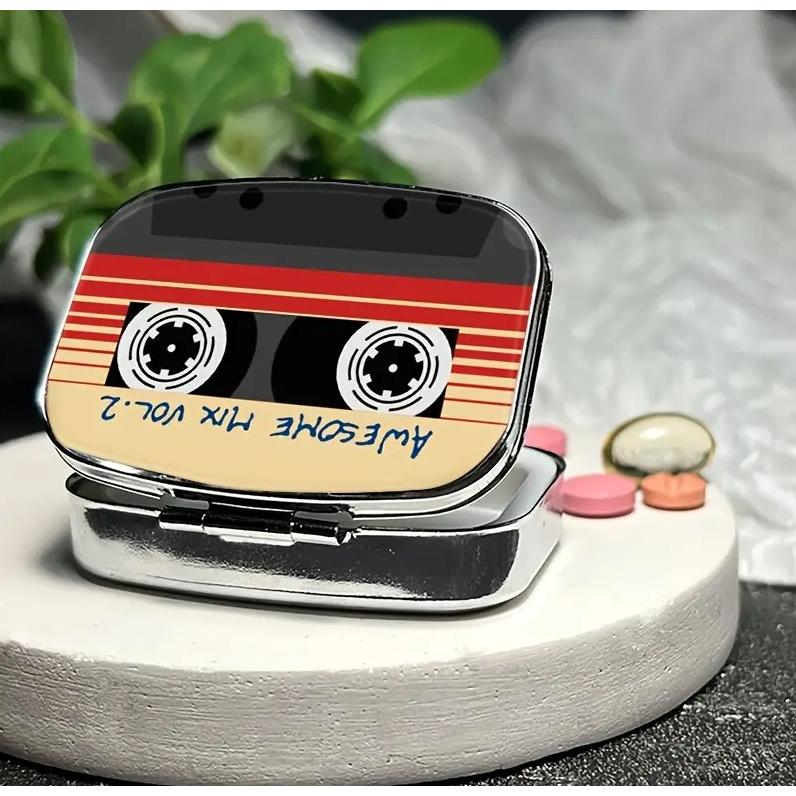 ピルケース カセットテープ風 ピルボックス 携帯 アクセサリーケース