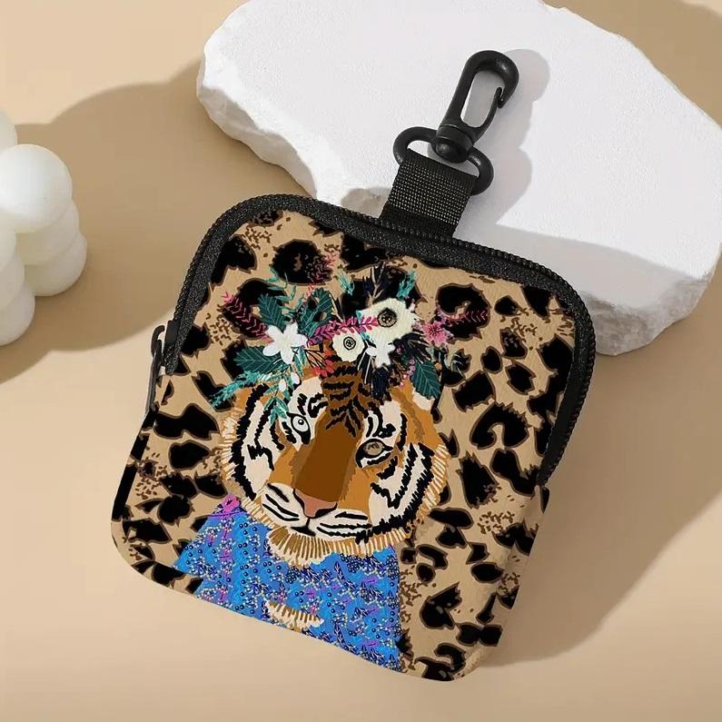 ミニポーチ トラ タイガー コインケース 小銭入れ イヤホンケース ミニ