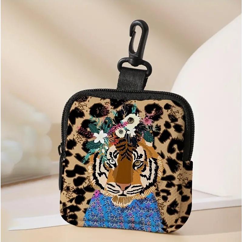 ミニポーチ トラ タイガー コインケース 小銭入れ イヤホンケース ミニ