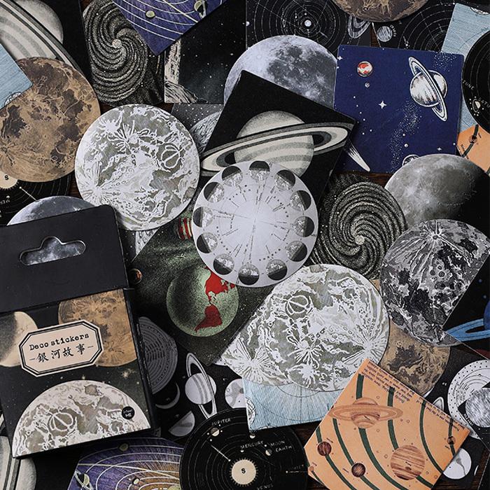 46枚 シール ラベル 花 フラワー アンティーク ビンテージ ステッカー