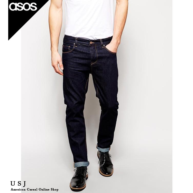 asos（エイソス） メンズ スリムジーンズ インディゴ 30x34サイズ ASOS