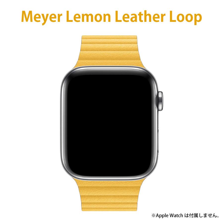 Apple Watch ベルト 44mm 42mm バンド マイヤーレモン 本革ベルト