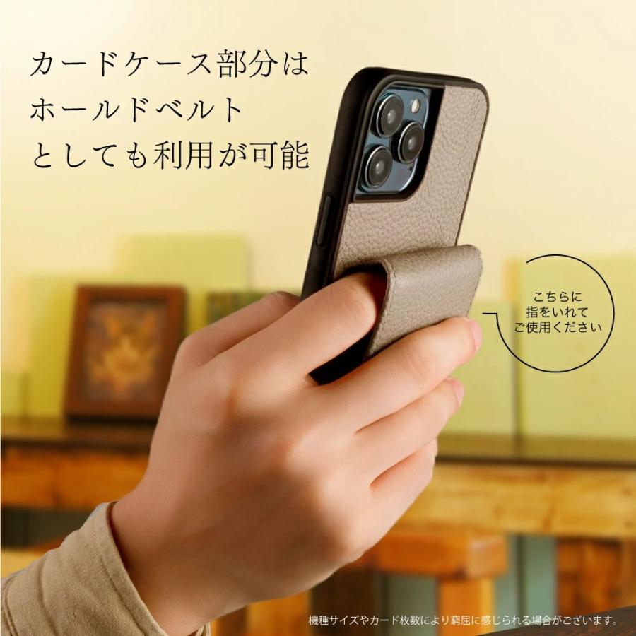 iPhone - hatran専用 本革 スマホショルダー iPhone各機種対応 背面 ケース カード