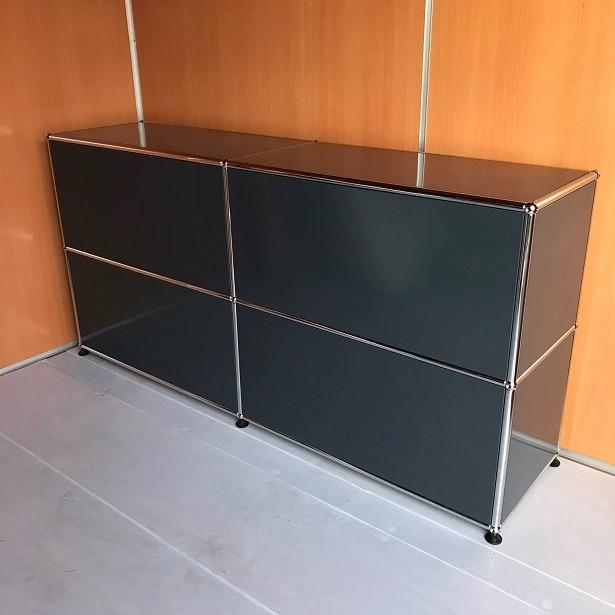 USM Haller ハラーシステム 2列2段キャビネット オープン×2 USM Haller ハラーシステム 2列2段キャビネット オープン×2