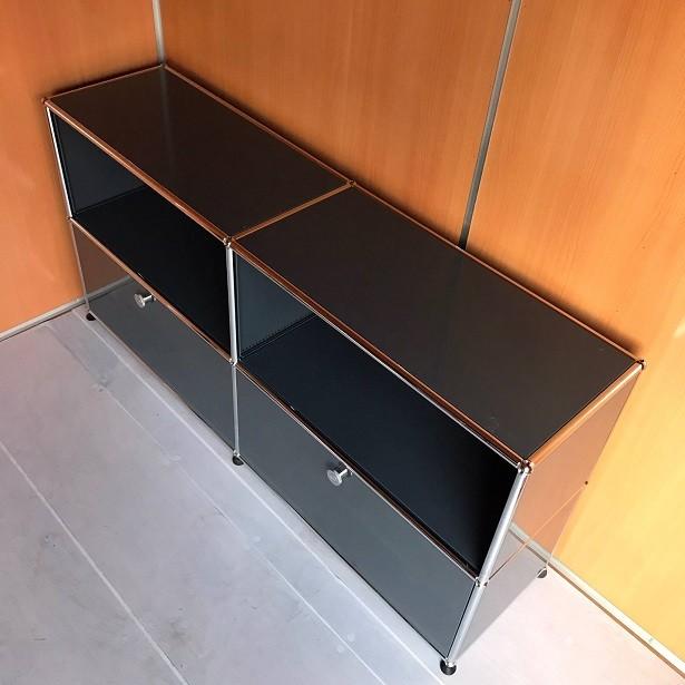 USM Haller ハラーシステム 2列2段キャビネット オープン×2 USM Haller ハラーシステム 2列2段キャビネット オープン×2