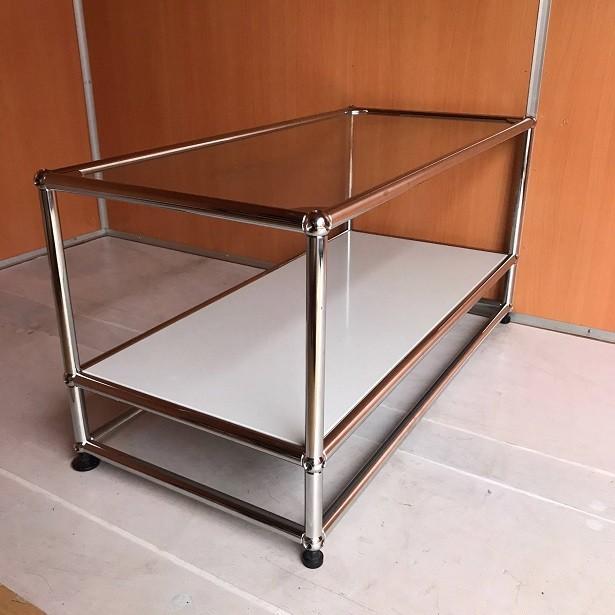 USM Haller ハラーシステム ガラス天板 ローテーブル/センター USM Haller ハラーシステム ガラス天板 ローテーブル/センター