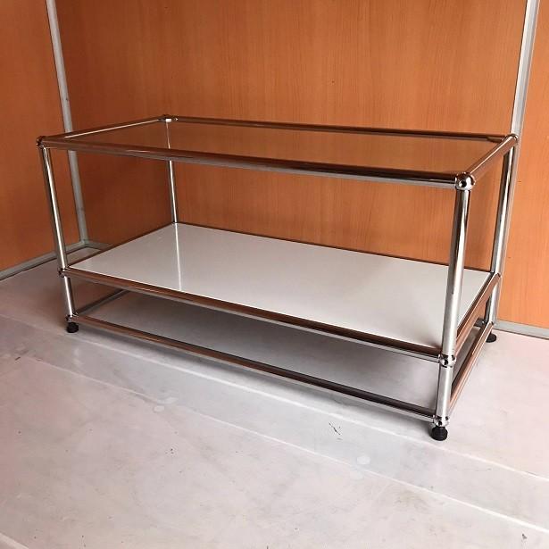 USM Haller ハラーシステム ガラス天板 ローテーブル/センター USM Haller ハラーシステム ガラス天板 ローテーブル/センター