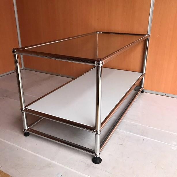 USM Haller ハラーシステム ガラス天板 ローテーブル/センター USM Haller ハラーシステム ガラス天板 ローテーブル/センター