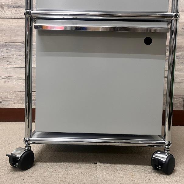 USM Haller ハラーシステム 2段 ハードキャスター ロールボーイ USM Haller ハラーシステム 2段 ハードキャスター ロールボーイ