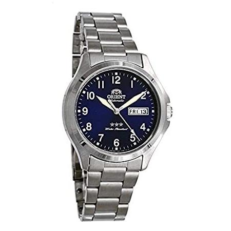 USマートOrient RA-AB0F14L メンズ ステンレススチール 3スター ブルー数字 文字盤 日付 自動巻き腕時計, 自動巻き腕時計。 期間限定送料無料