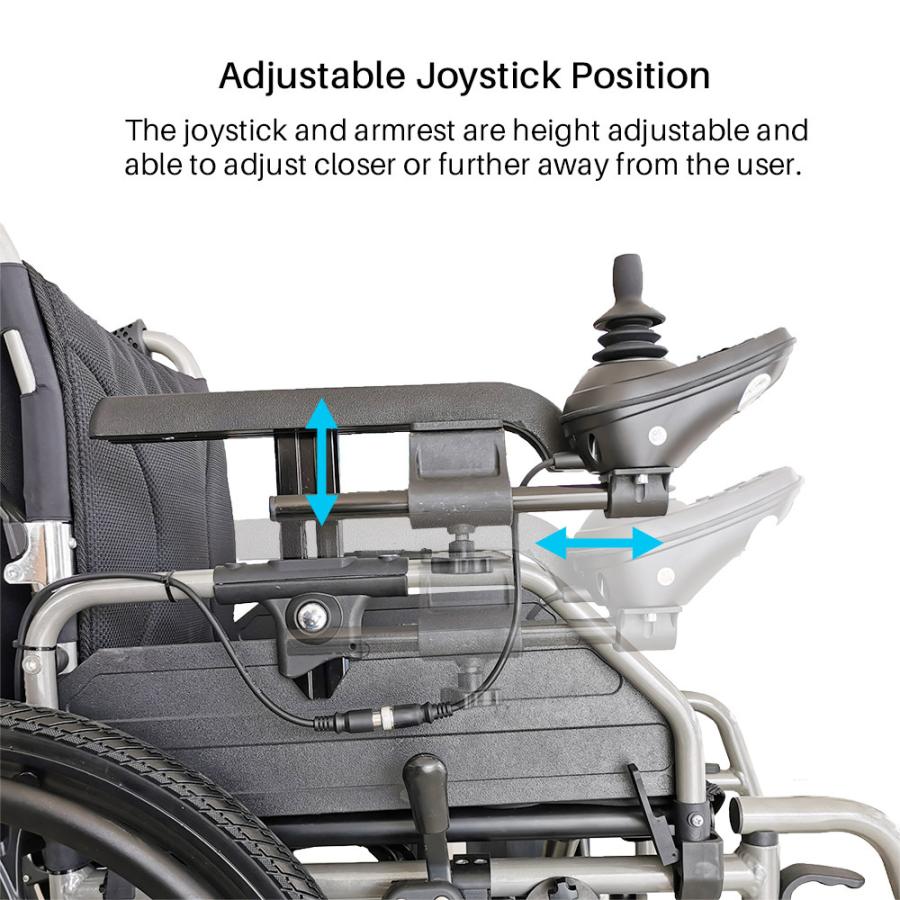 折り畳み電動車椅子、電動手動切り替え式、Foldawheelシリーズ